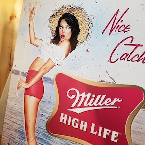 Bière Miller High Life 24 pouces grande bière en métal