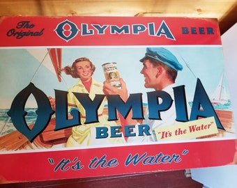 Original 1962 OLY ON TAP Neon Sign - Olympia Beer 1896 to