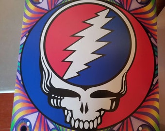 Grateful Dead skull sign large metal display 24in nice