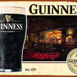 GUINNESS beer sign large 24in vintage style bar display