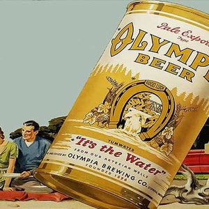 Olympia Beer Sign-framed Bar Art - Etsy