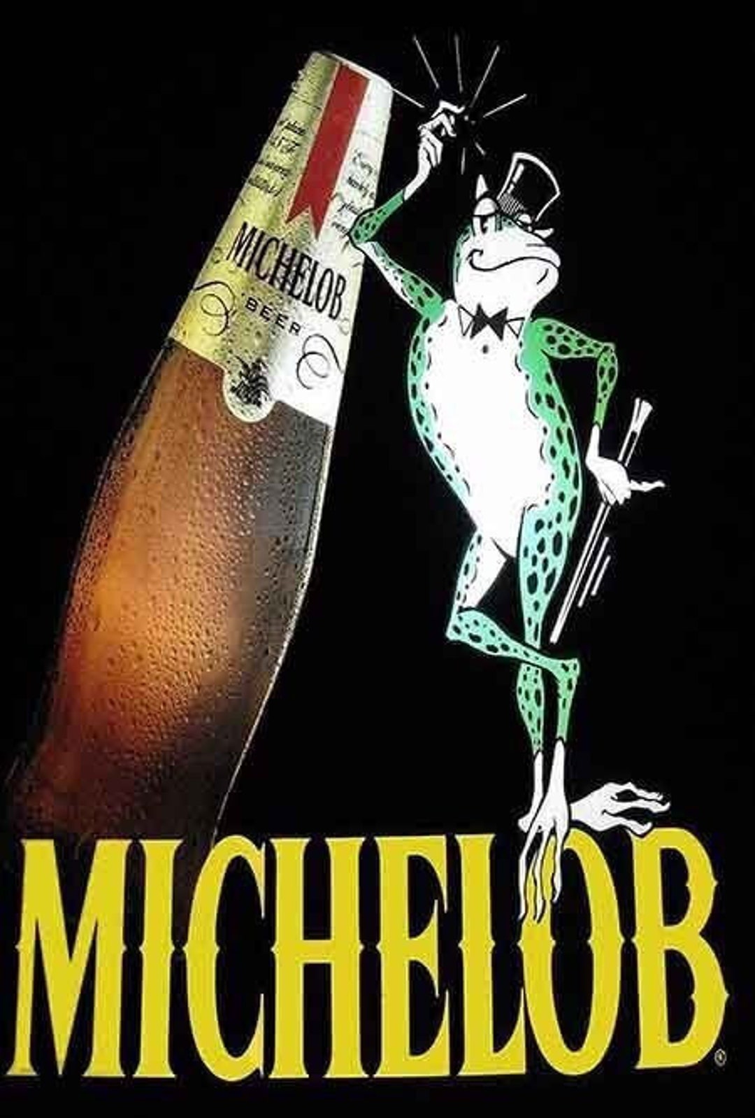 MICHELOB Beer Sign Vintage Style Large 24in Beer Man Cave - Etsy