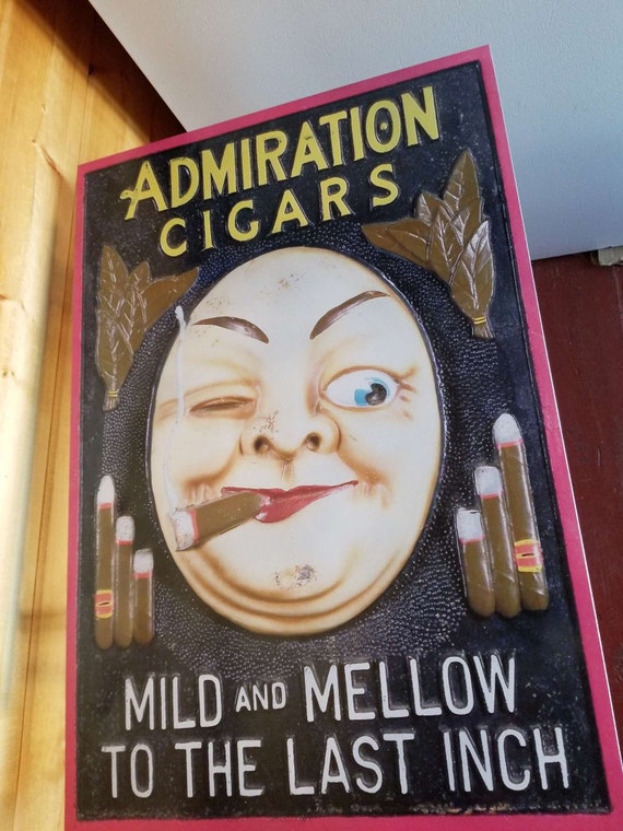 Buy Admiration Cigars Sign Moon Face Large 24in Advertising Man