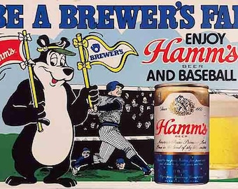 Hamms Beer Bears Fishing Reproduction Metal Aluminum Sign #399 - Etsy