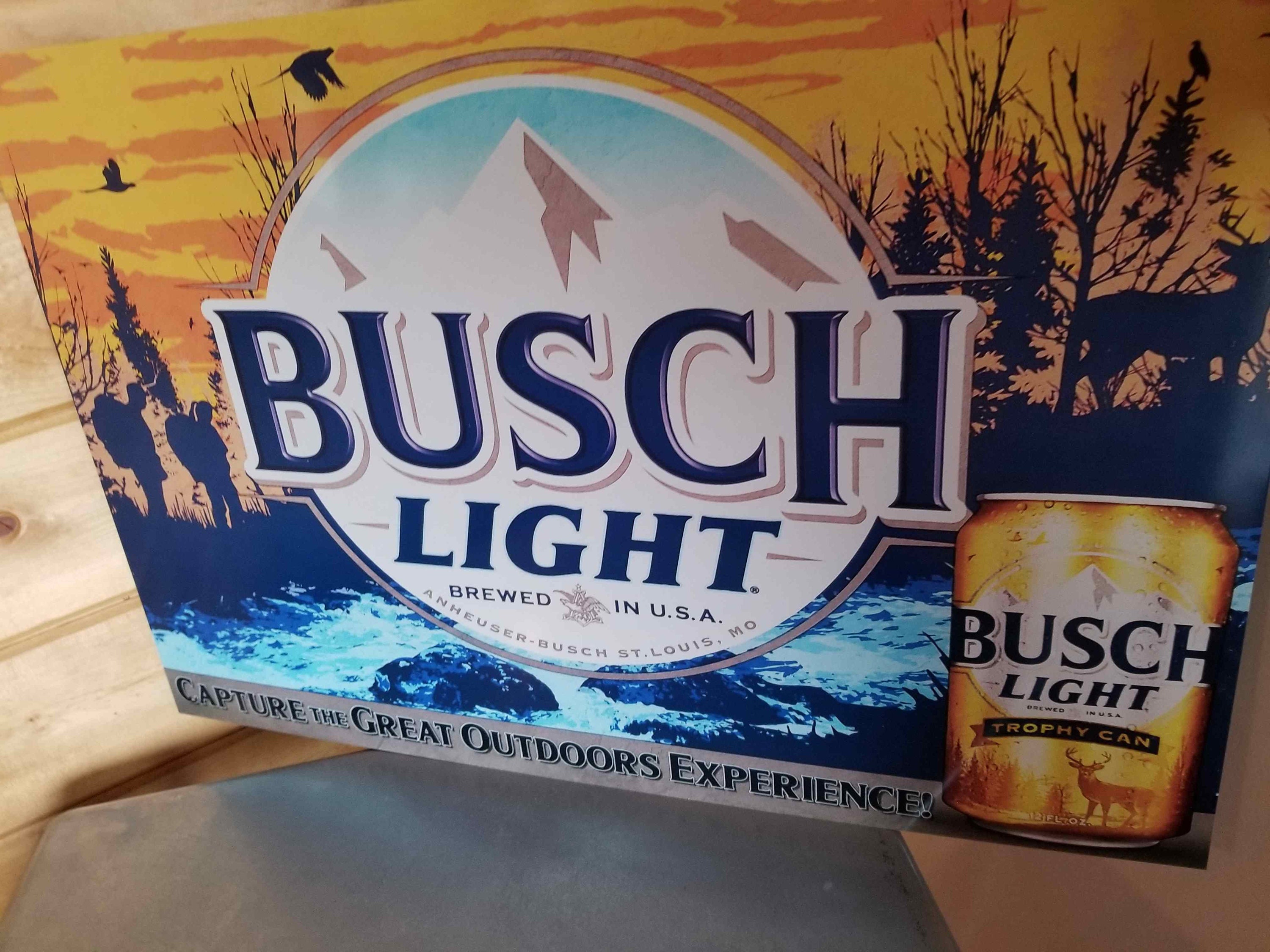 BUSCH LIGHT 16oz 3 BEER CAN COOLERS KOOZIE COOLIE PINT HUGGIE POUNDER BUD  NEW
