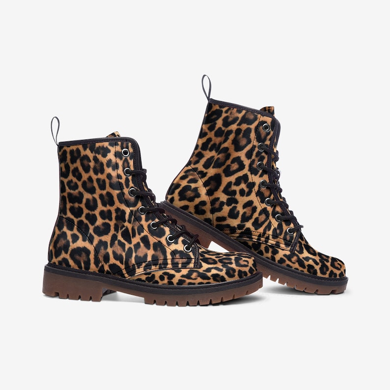 Leopard Boots Casual Leather Lightweight boots MT image 3