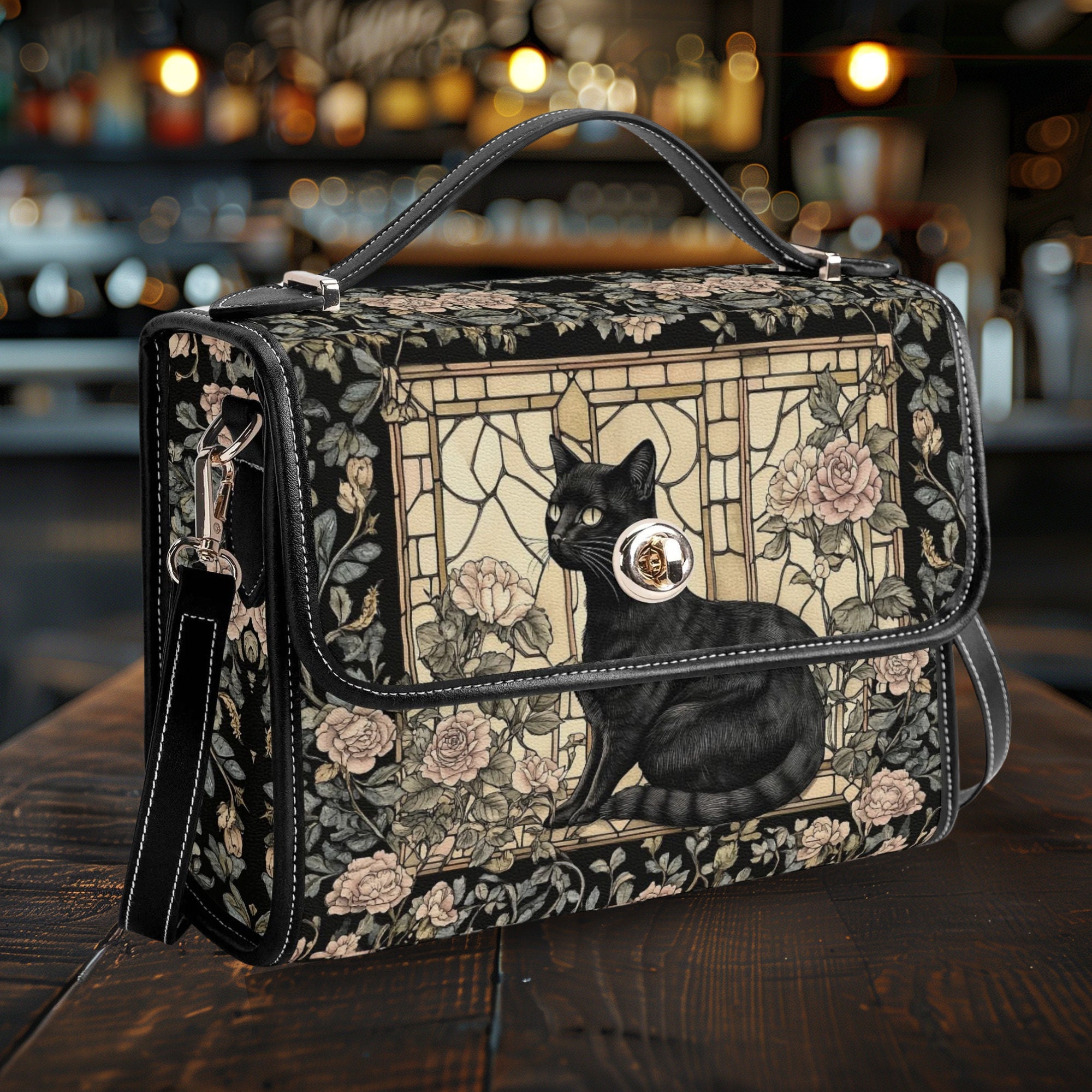 Vintage Black Cat Purse - Etsy