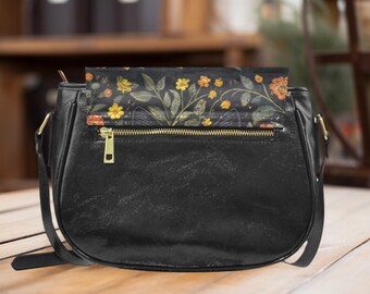Cat Crossbody Bag, Black Cat Cross Body Bags, Gift for Cat Lover
