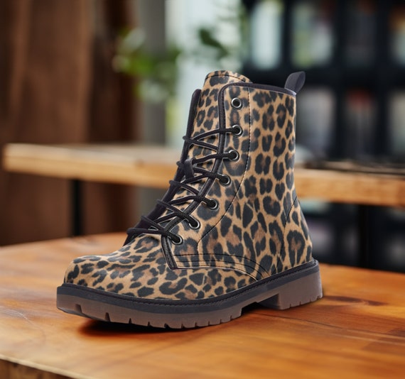 Leopard Boots Casual Leather Lightweight boots MT