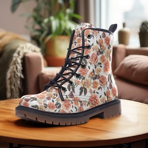 Roses Boots, Casual Leather Lightweight boots, Leather Boots