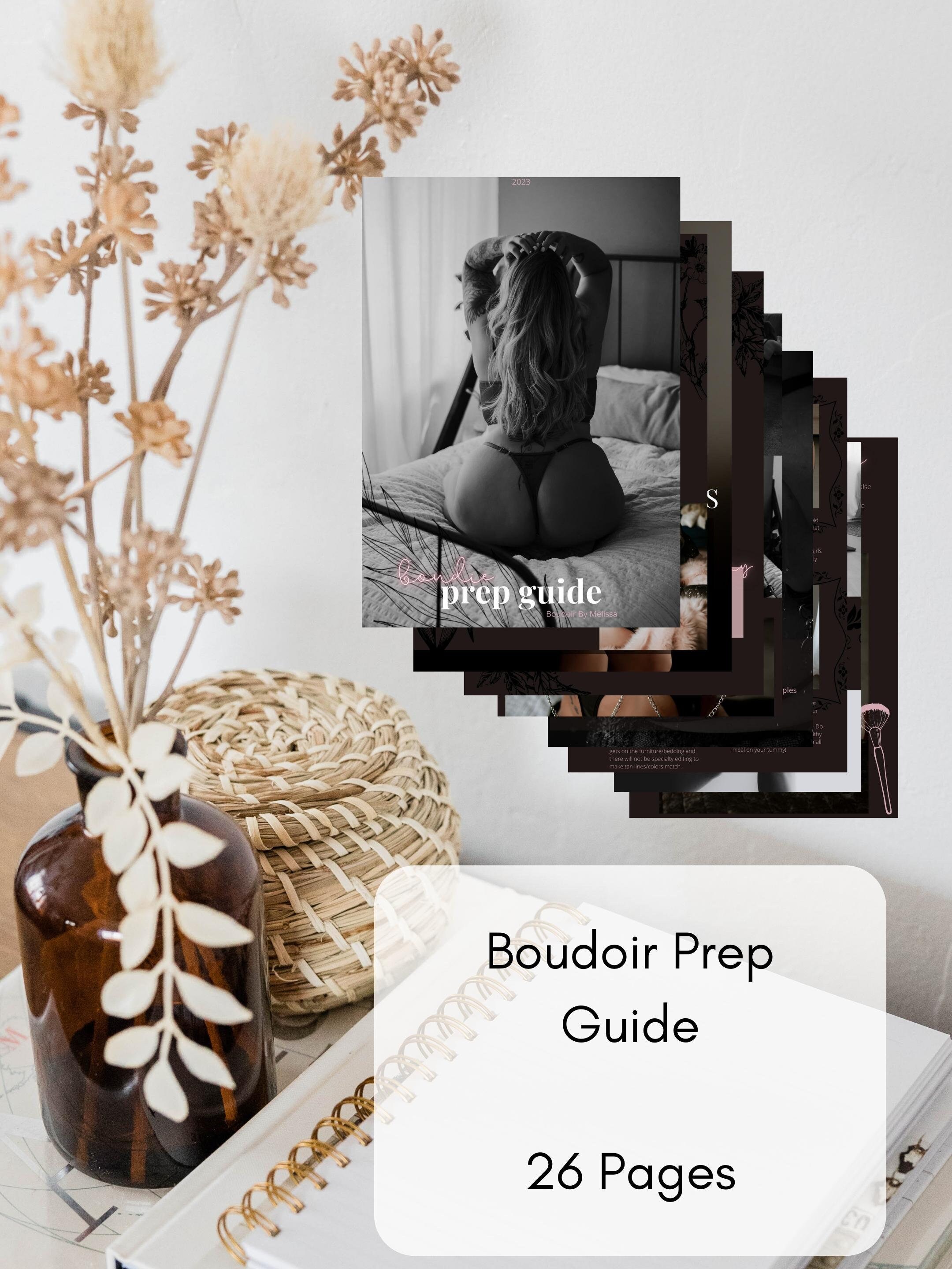Boudoir Photography Prep Guide Boudoir Marketing CANVA Etsy