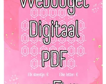 Archivo digital PDF para el desafío A5 Me encanta rellenar con dinero