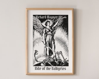 Richard Wagner 'Ride of the Valkyries' Poster: Music Classroom Decor