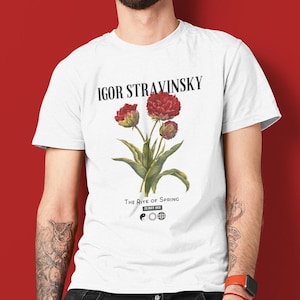 Stravinsky shirt, Rite of Spring, classical music shirt, Igor Stravinsky, classical composer shirt, music teacher gift, classical music art