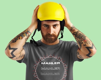 Geometric Gustav Mahler T-shirt, Music Teacher Gift