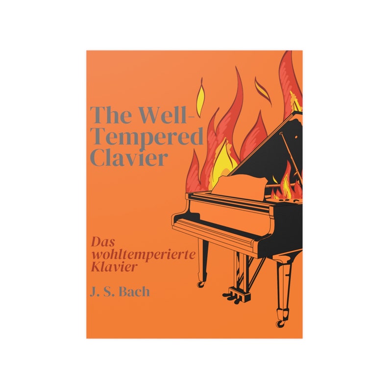 Bach Well-Tempered Clavier Poster: Classical Music Art Print image 10