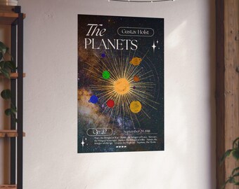 Gustav Holst 'the Planets' Poster: Classical Music Classroom