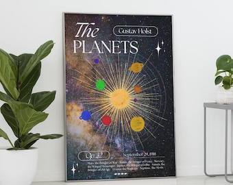 Gustav Holst &#39;The Planets&#39; Poster: Classical Music Classroom Art