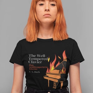 Bach t-shirt, Well-Tempered Clavier Shirt, Classical Composer tshirt, piano shirt, music teacher, Bach shirt, gift for classical music lover