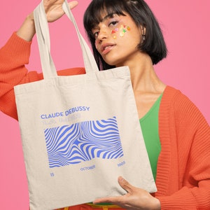 Debussy La Mer Tote Bag: Classical Music Art, Band Nerd Gift