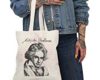 Beethoven Portrait Tote Bag: Classical Music Gift