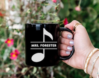 Personalized Music Teacher Mug, Custom mug, Gift for a music teacher, gift for musician