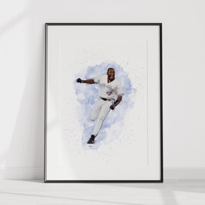 Joe Carter 1993 Serie Mundial Home Run Toronto Blue Jays Pintura. Impresión descargable de arte digital.