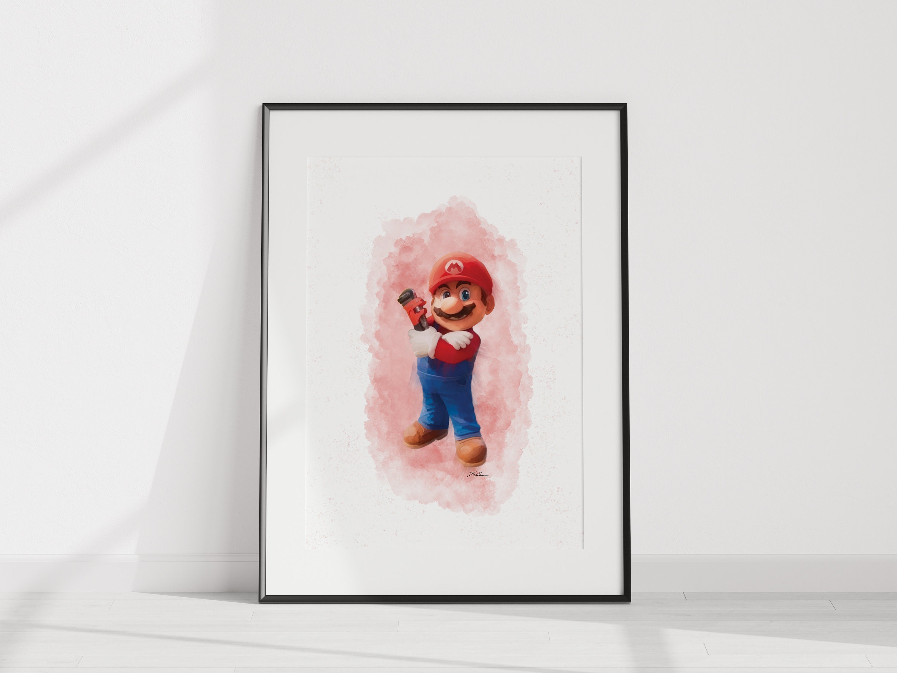 2 PACK Mario &amp; Bowser From Super Mario Bros Digital Print PDF Printable ...