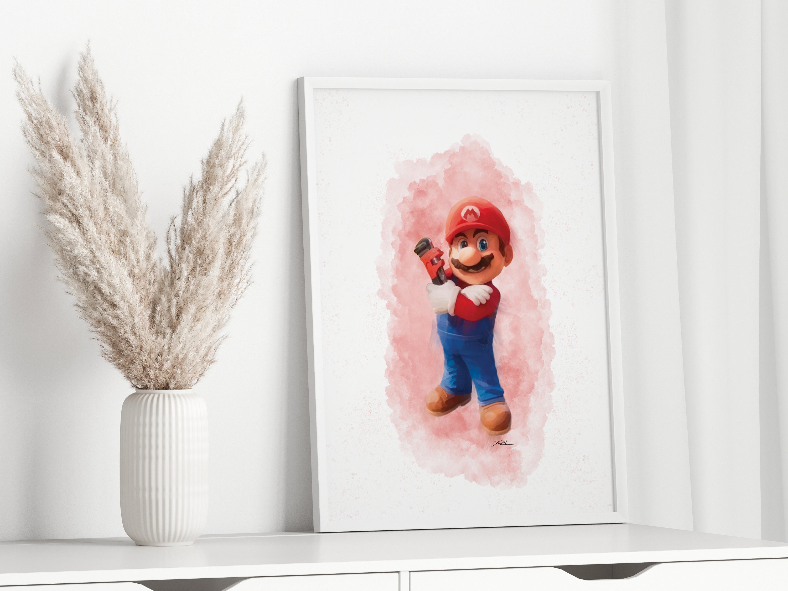 2 PACK Mario &amp; Bowser From Super Mario Bros Digital Print PDF Printable ...