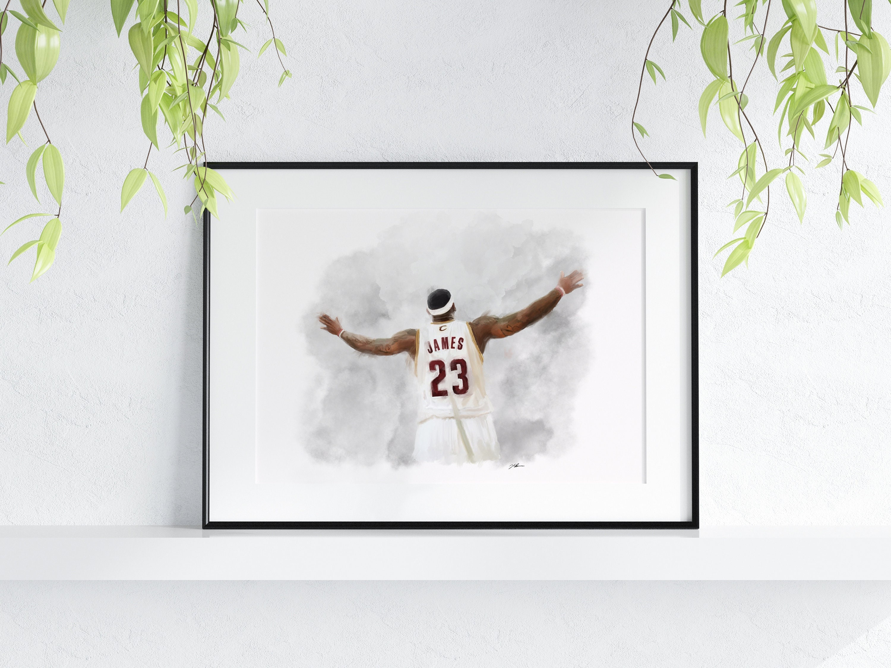 LeBron James Poster Cleveland Cavaliers 23 Photo Art Print (24x18)
