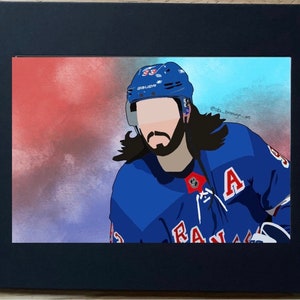 New York Rangers Mika Zibanejad 11 X 17 Color Poster 