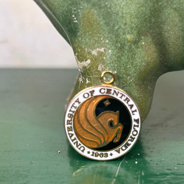 1963 University of Central Florida Pegasus Enameled Charm