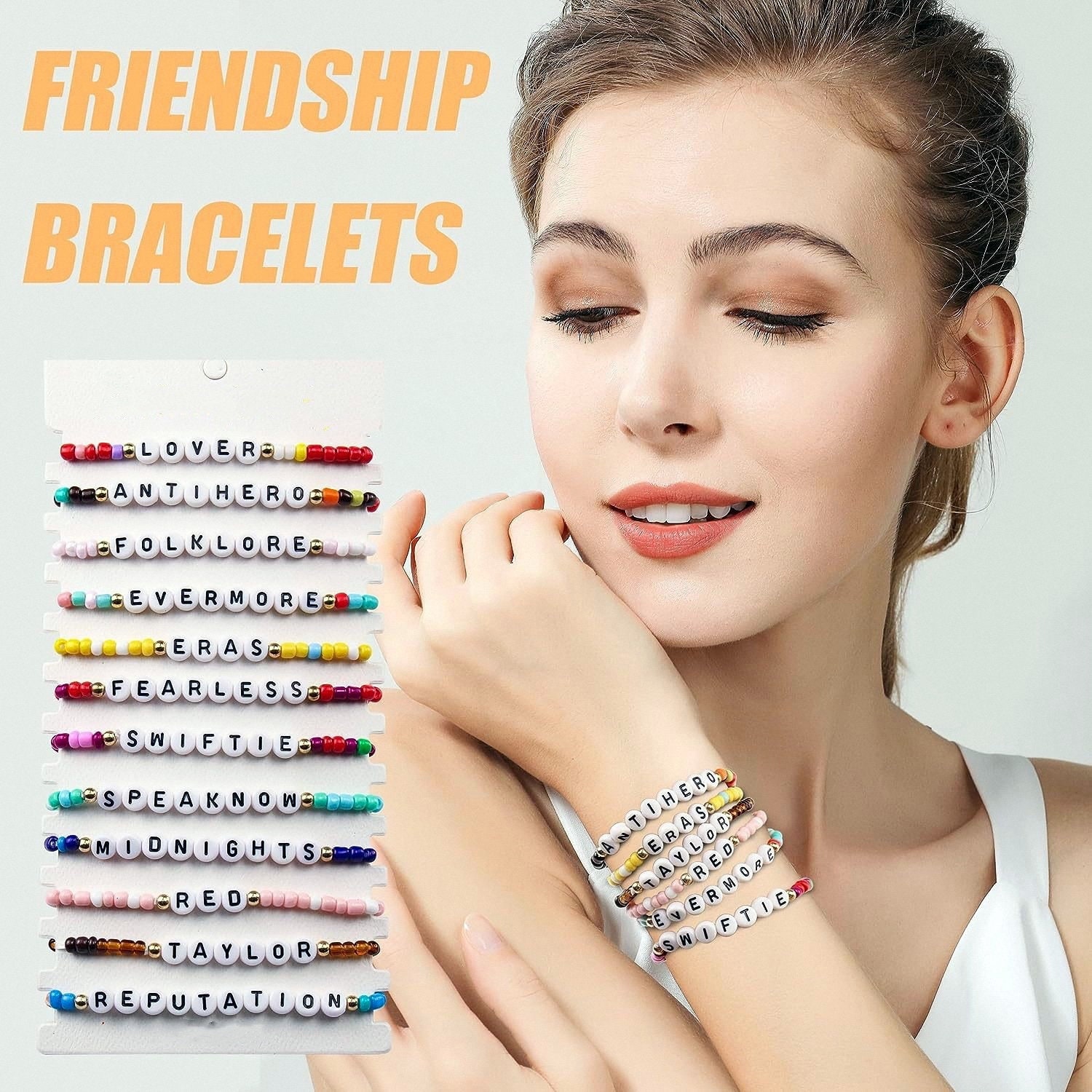 12 Piece Eras Tour Bracelets Friendship Exchange Bracelet Etsy UK