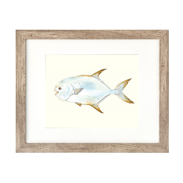 Permit Fish Art Etsy