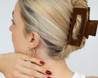XXL elegant hair clip | large acetate hair clip for thick hair | sustainable & timeless