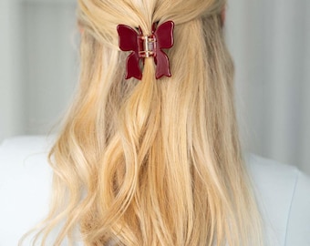Bow hair clip for Christmas | Hair clip | Hair accessories | Bow clip | Hair clips | Flower clip | Butterfly | Butterfly
