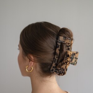 Large XXL Acetate Hair Clip | Holds Thick & Long Hair | Sturdy, Sustainable Hair Clip | Gift Idea for Women image 2