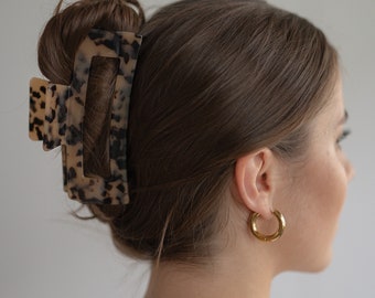 Fermaglio per capelli XXL in acetato | Tiene i capelli spessi e lunghi | Fermaglio per capelli robusto e sostenibile | Idea regalo per le donne