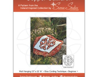 Copper Cauldron | Celtic Knot Quilt Pattern | Ireland Inspired Wall Hanging (PDF Digital Download)