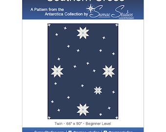 Southern Cross | From the Antarctica Collection | Quilt Pattern by Leanne McGiveron of Sumac Studios | PDF Digital Download