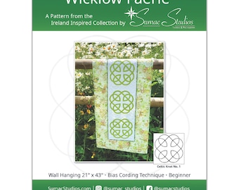 Wicklow Faerie | Celtic Knot Quilt Pattern | Ireland Inspired Wall Hanging (PDF Digital Download)