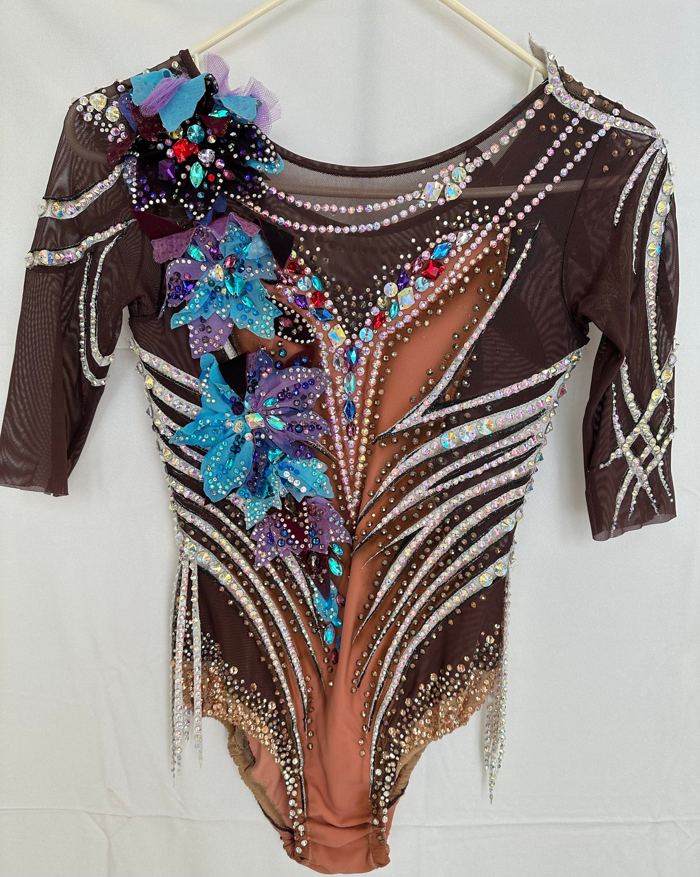 Rhythmic gymnastics leotard for competition, height 145-160cm