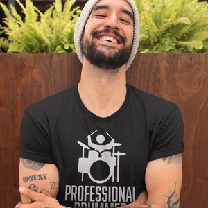 Drums Professional Drummer Couch Surfer T-Shirt Funny Musician Music Gift