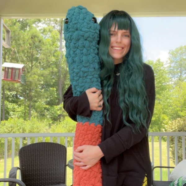Giant Crochet Gummy Worm PATTERN ONLY