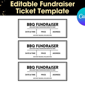 Fundraiser Ticket, BBQ Fundraiser Ticket, BBQ Fundraiser Ticket Printables, BBQ Fundraiser Template Printable, Ticket Template