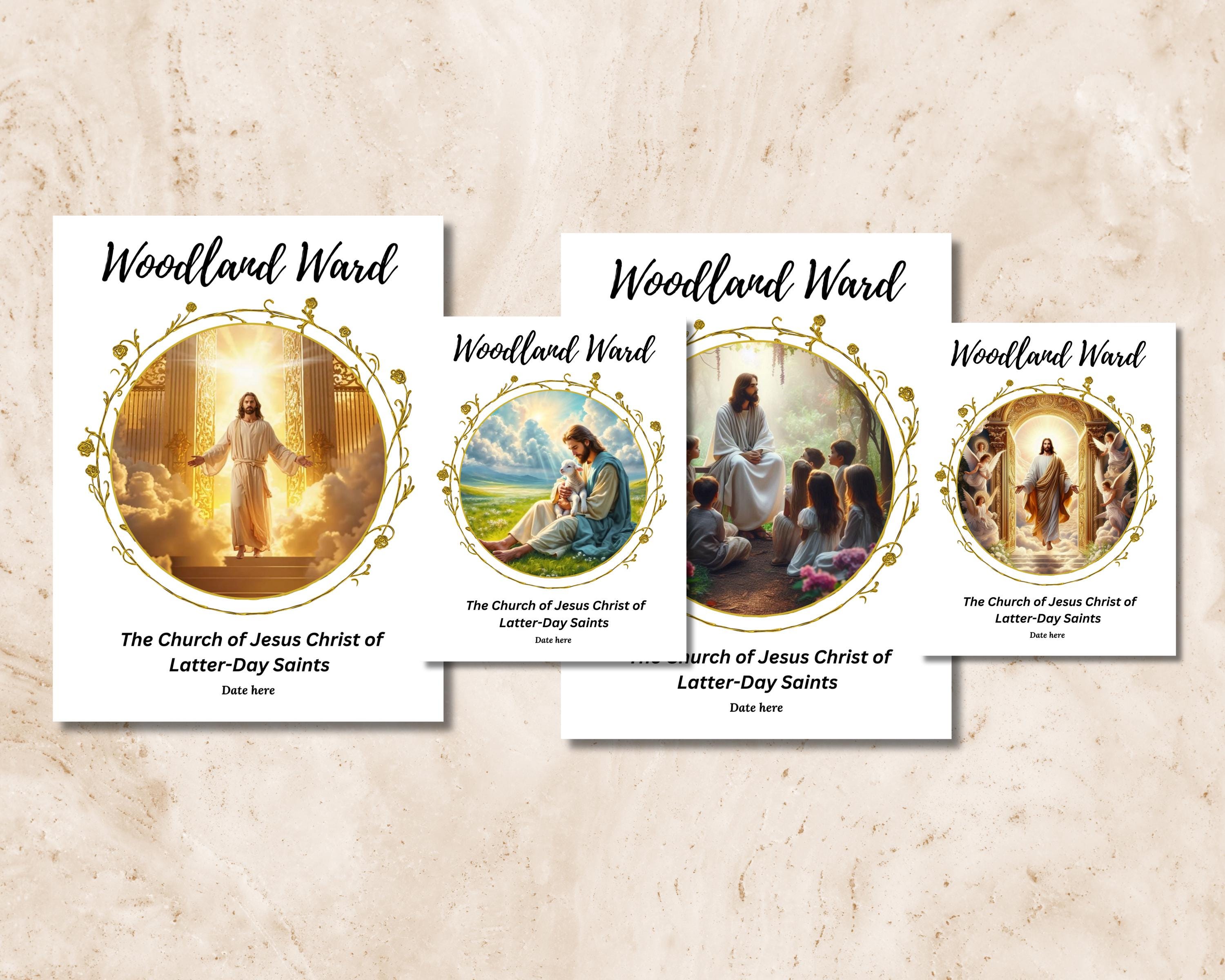 LDS Sacrament Program Template: Customizable Canva Design (digital ...