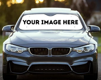 Personalize Car Auto Sun Shade, Personalized Windshield Car Accessories, Auto Protector Window Visor Screen Decor, Custom Made Auto Parts