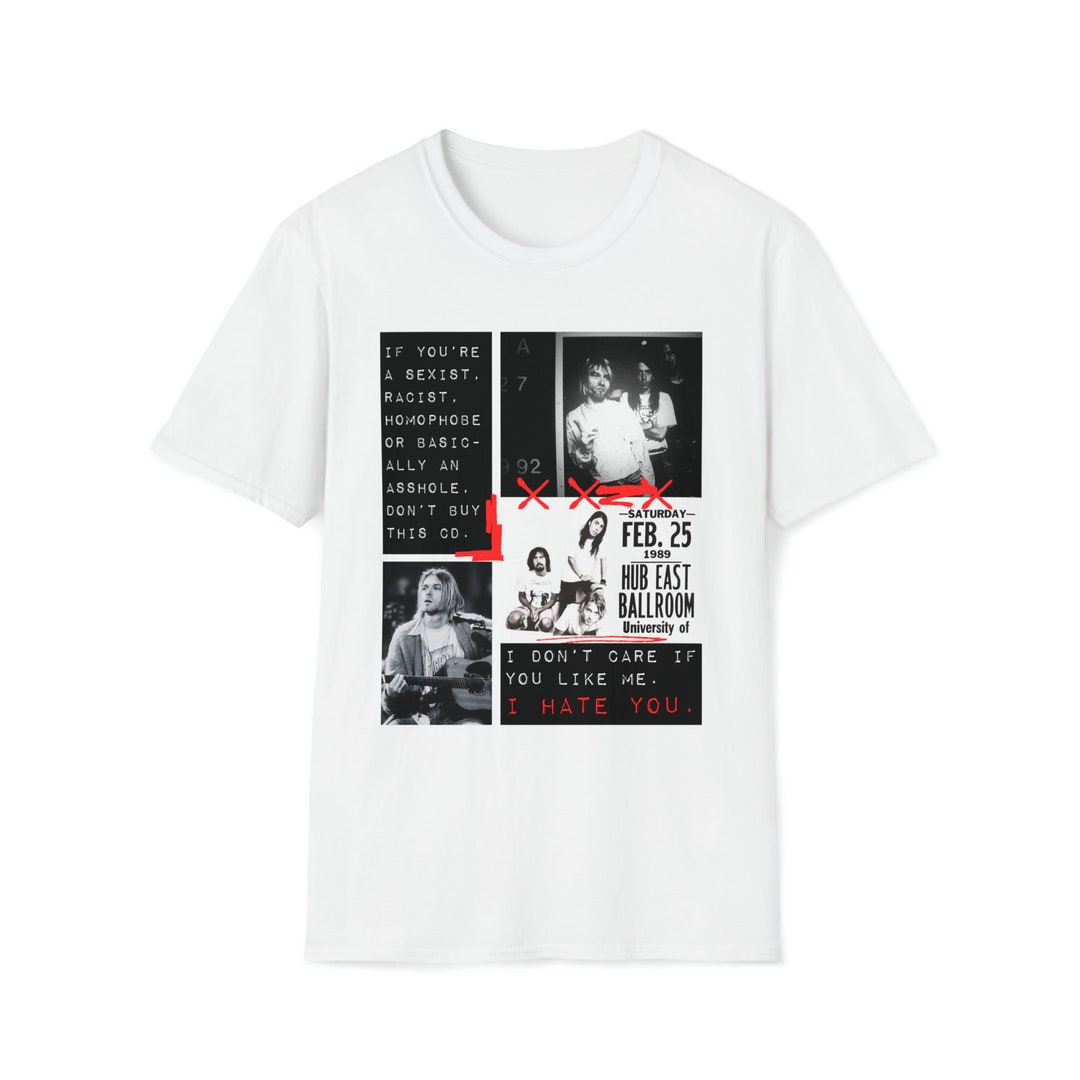 Nirvana Shirt Kurt Cobain Shirt Soft Style Unisex Shirt Etsy