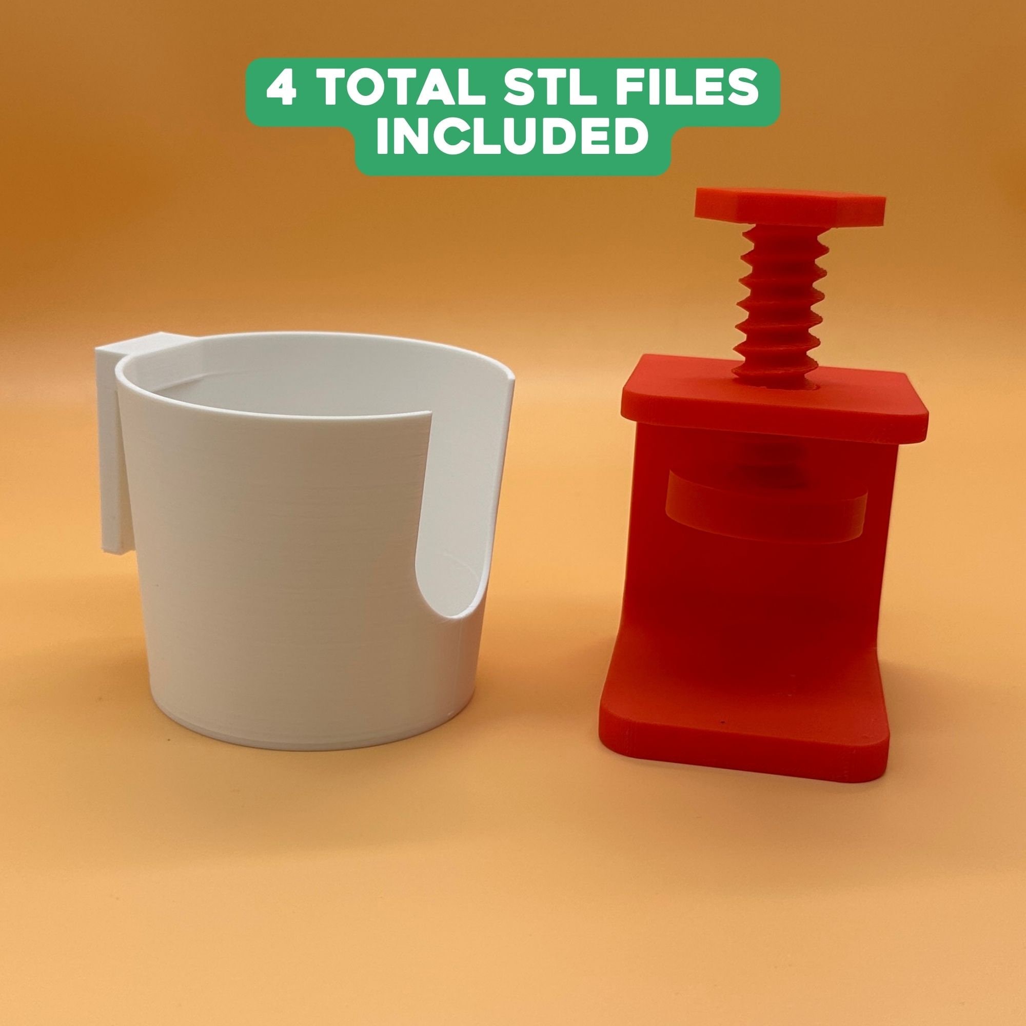 3D Printable Desk Clamp Drink Holder Etsy