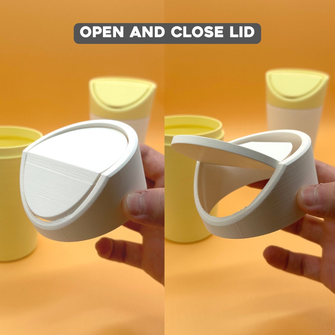 3D-Druckbare Kaffeetasse Mülleimer